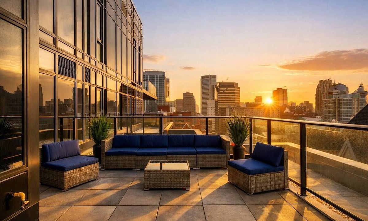 Downtown Calgary Condo | Dt Spacious and Vibrant | King Bed| Outdoor Patio