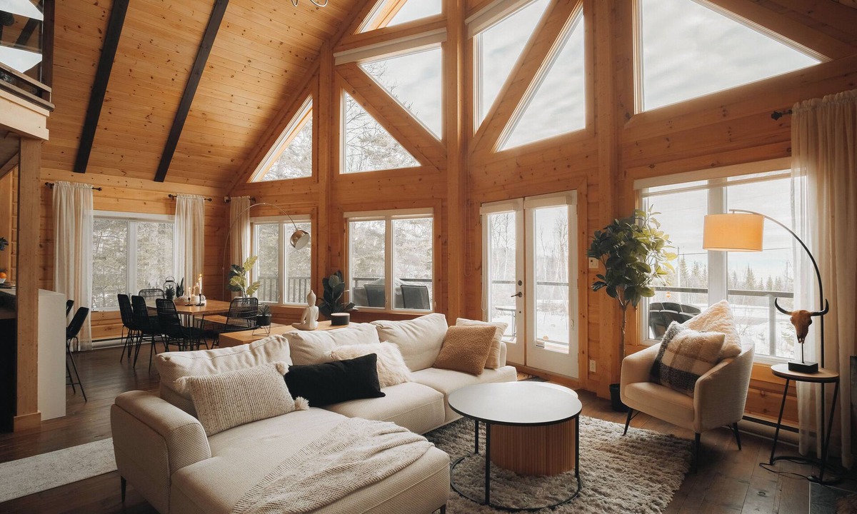 Saint-Joseph-de-la-Rive Ski Chalet | Hôtel à la maison - Chalet du bois, Spa et Vue