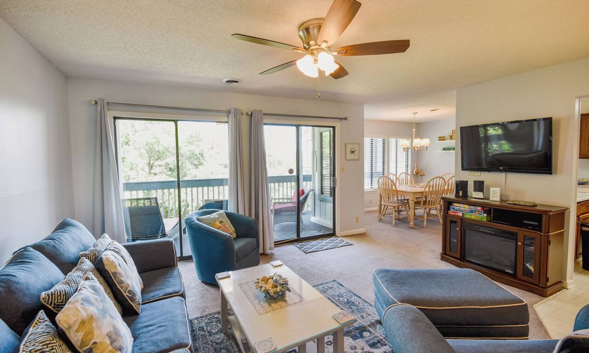 Surfside Beach Condo | Hermitage 1G- The perfect quite getaway with relaxing spacious balcony.
