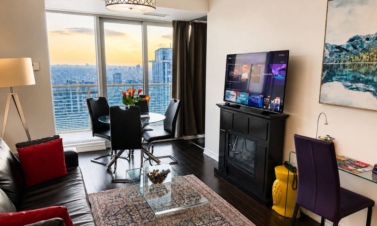 Bay Street Corridor Condo | High-Floor 2BR Suite Balcony & Skyline Views | Walk to SickKids, UHN, TMU, Eaton