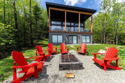 Les Eboulements Ski Chalet | Käbane OPeak - Mezzanine sur le Fleuve