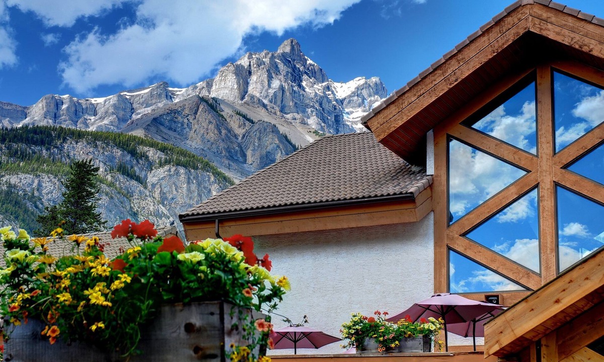 Banff Condo | NEW + Unique Wolf Condo | Hot Tub Access