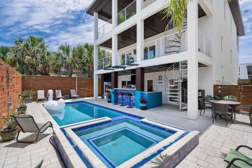 St. Augustine Beach House | Ocean Views Sunrises and Sunsets Sparkling Pool and Spa Steps to Sand