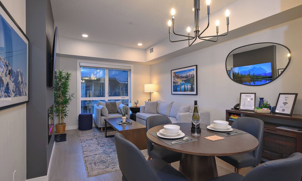 Dead Man's Flats Apartment | Rockies Retreat Getaway Heated Pool Hot Tub Gym