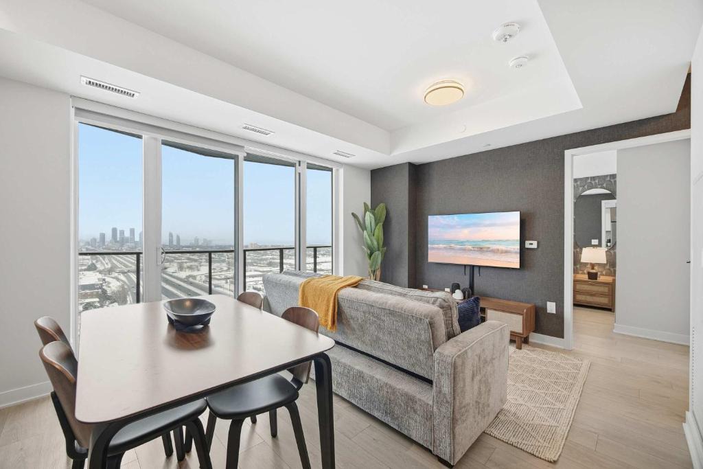 The Queensway Apartment | Sleek 2BR Condo with Balcony & Skyline Views