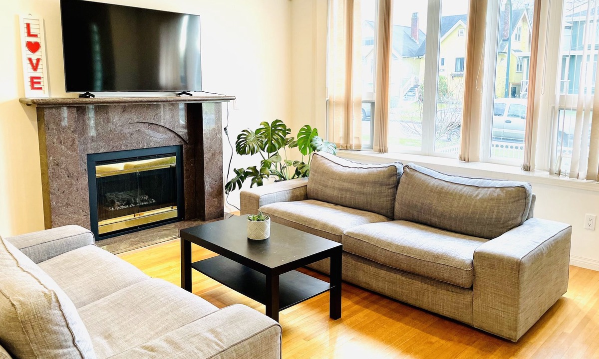 Hastings House | Sunny & Spacious 4 bedroom 3 full baths & fireplace Gem in Vancouver