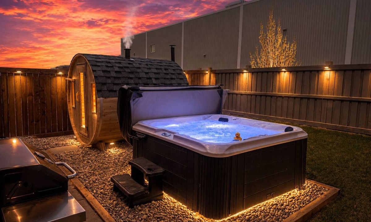 Southwest Edmonton House | Urban Utopia - Hot Tub - Barrel Sauna - BBQ - Firetable - AC
