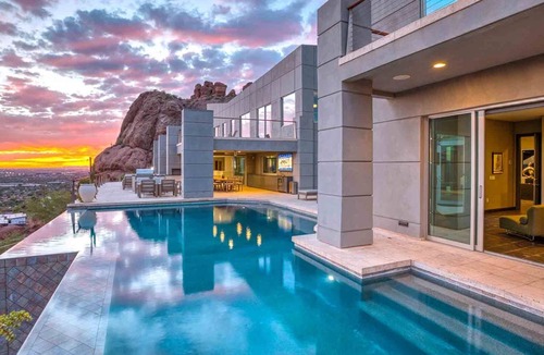 Red Rock North House | 9BR Private Camelback Estate - Infinity Pool, Spa, Private Theater & Views
