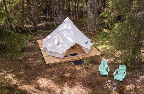 Telkwa RV Rental | Aspen | Riverfront Bell Tent