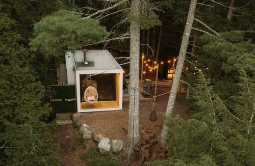 Huntsville Cabin | Aux Box Muskoka- Private Nordic Spa-Waterfront Access