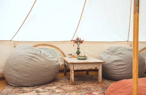 Rye RV Rental | Boho Bell Tent: BLISS IN THE FOREST