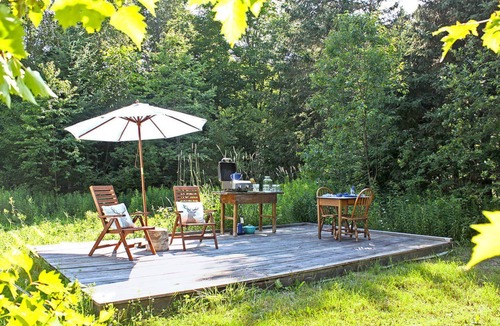 Rye RV Rental | Boho Bell Tent: BLISS IN THE FOREST