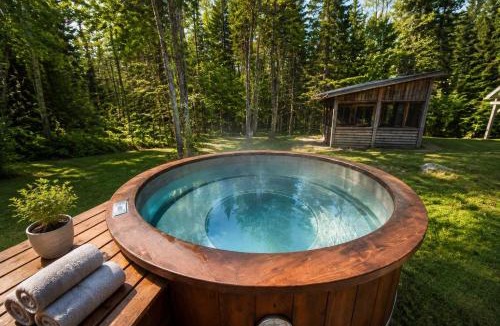 Lac-Etchemin Ski Chalet | Scandinavian Bath - Game room - Havre Etchemin