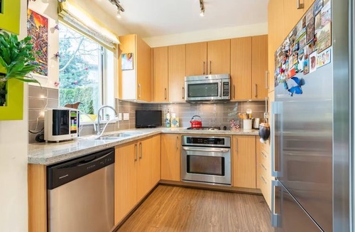 Central Lonsdale House | Central & Quiet 2BR Townhome | Private Patio | Gym