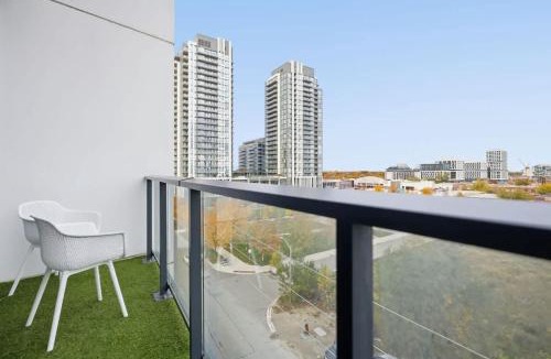 The Queensway Apartment | Chic 2BR Urban High-Rise Scenic City Views