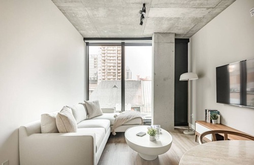 Downtown Montreal Apartment | Chic Cityscape Stay with Panoramic Views