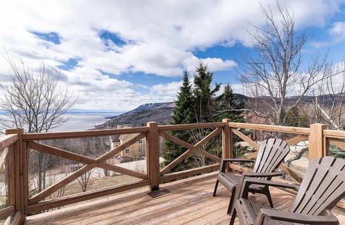 Petite-Riviere-Saint-Francois Apartment | Condo 120B: Hot Tub, Panoramic Views & Game Area