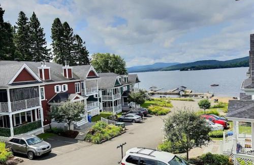 Saint Donat Apartment | Condo Lac Archambault Fireplace beach