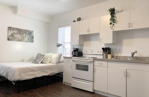 Moose Jaw Apartment | Cozy Bachelor Condo Downtown WiFi & Smart TV