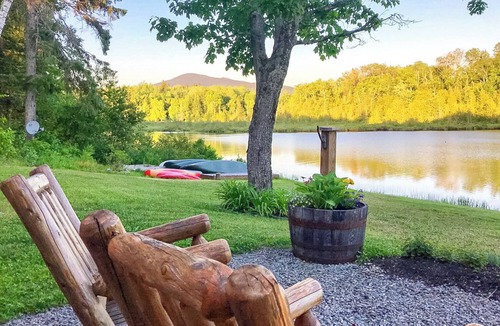 Shin Pond Cabin | Cozy & Rustic Waterfront Cabin, Perfect for Couples at Mt. Chase Lodge!