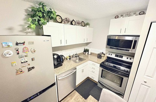 North Central Edmonton Condo | Downtown Condo near Rogers | Parking, Pool, Gym