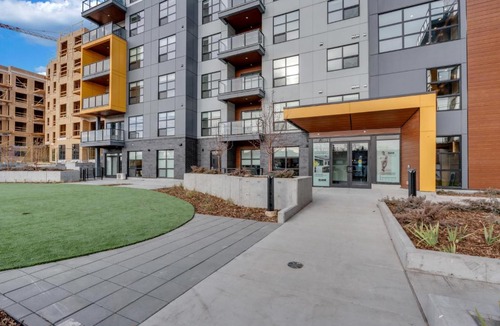 Currie Barracks Apartment | Elegant Downtown Condo with Balcony & Parking