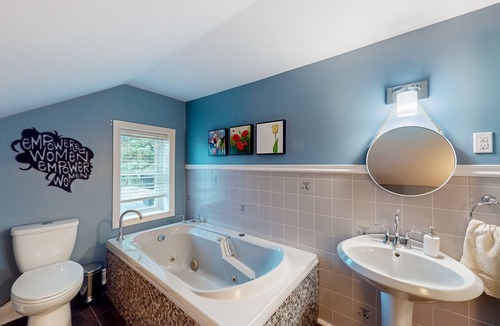 Meaford House | Historic home steps from Georgian Bay with local artwork & private backyard