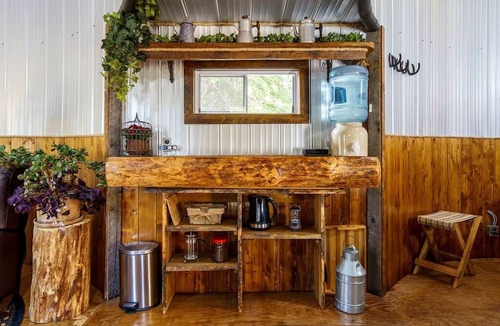 Waiparous Village Cabin | Incredibly Unique Romantic Retreat in Grain Bin Accommodation near Sundre, Alberta