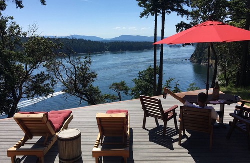Sturdies Bay Ski Chalet | InTheBluff - Galiano's Oceanside Log Chalet