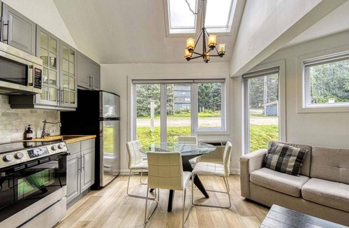 Mont-Tremblant Pedestrian Village Apartment | La Chouette Ski out Condo on the Voyageur Trail