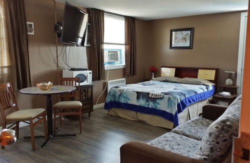 Val-d'Or Hotel | La Vieille Auberge, tourism residence - Appartment 1 room - 1 Queen bed, 1 single bed and 1 sofa bed 1 or 2 persons