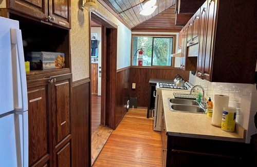 Burke Mountain Cabin | Lakefront Lodge and 3 Rustic Cabins - Sleeps 36 - Boat Access - Hot Showers+WIFI