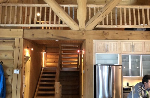 La Conception Ski Chalet | Lakeside Log Cottage With Private Dock