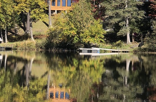 La Conception Ski Chalet | Lakeside Log Cottage With Private Dock