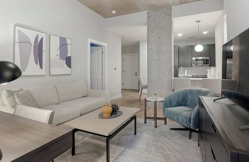Downtown Apartment | Landing | Beautiful 2BD, Courtyard, Gym