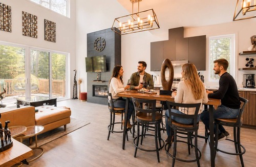 La Conception Ski Chalet | Le Baleveng Spa 15 min Tremblant Village