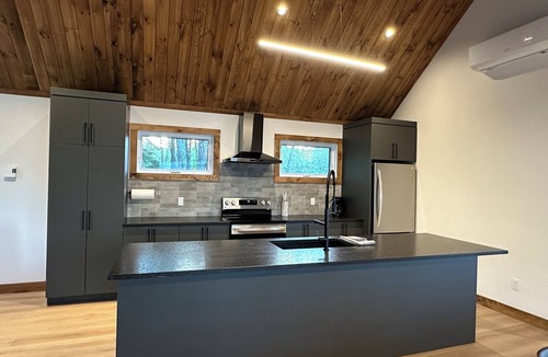 Saint Ferreol les Neiges House | Le chalet Polaire au Mont-Sainte-Anne, bikes, skis et pets frendly!