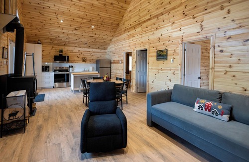 Saint-Luc-de-Bellechasse Ski Chalet | Le Godendard SPA privé/Foyer 6 pers