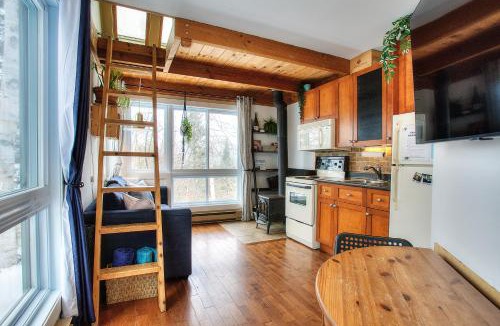 Mont-Tremblant Pedestrian Village Apartment | Le Tiny loft ski in ski out
