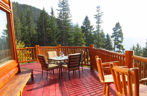 Gray Creek Cabin | Log Cabin Perched on East Shore Kootenay Lake