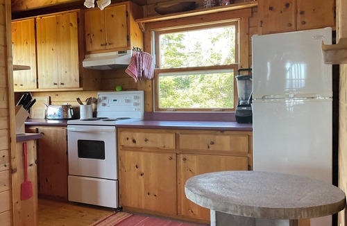 Guysborough County Ski Chalet | Log chalet on a high bluff overlooking the Atlantic Ocean