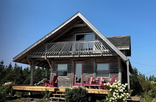 Guysborough County Ski Chalet | Log chalet on a high bluff overlooking the Atlantic Ocean
