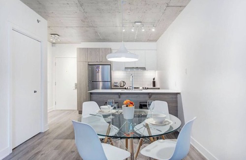 Shaughnessy Village Apartment | Luxe 1BR Apt with Balcony, Near Place des Arts