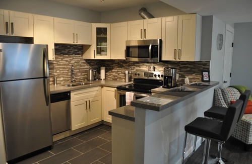 Port Moody Apartment | Luxury 1-Bed Suite at Nature's Door, by Port Moody beach, trail and centre.