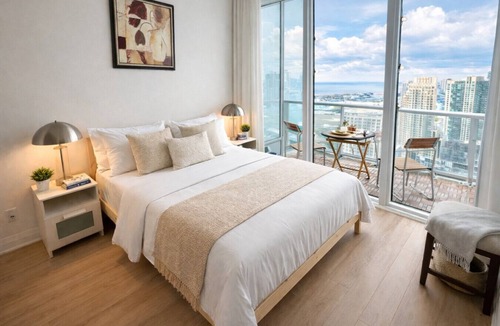 CityPlace Condo | Luxury Penthouse | Skyline Views + Sauna + Work