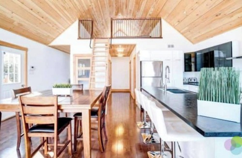 Lac-Simon Ski Chalet | Magnifique Chalet Style Scandinave au Bord du Lac-simon