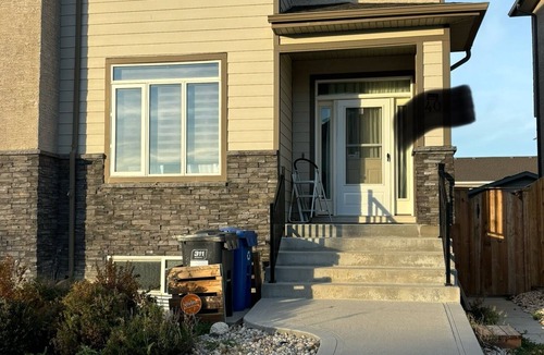 Winnipeg House | Master Bedroom with a private bath in a 3BD duplex