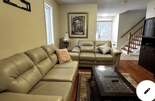 Guelph House | Master Bedroom with ensuite Bathroom & Closet. Kitchen and living are shared.