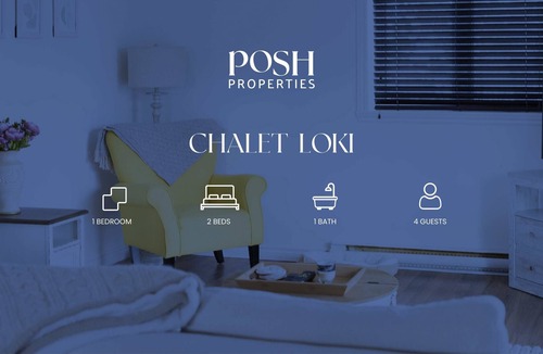 Mont-Tremblant Ski Chalet | Northern Chic Stylish 1 King Bedroom for 4 Guests