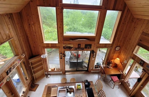 Sliammon Cabin | Ocean views 2-bedroom rustic cabin with soaker tub